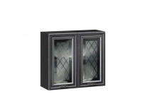 Шкаф кухонный 800 горизонтальный с 2 дверями Любимый дом Италия ЛД 275.766.000 Черный Дуб темный