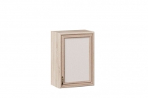 Шкаф кухонный 450 со стеклом Тип 1 Любимый дом Мокка ЛД 274.330.000.151 Черный Дуб фактурный антрацит