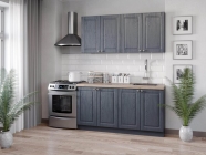 Шкаф кухонный 450 Любимый дом Мокка ЛД 274.330.000.150 Черный Дуб фактурный антрацит