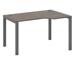 Стол эргономичный правый на металлоопорах POINTEX New Line NLN36322534 Дуб шамони темный
