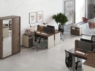 Тумба приставная без топа 4 ящика POINTEX New Line NLN36330531 Дуб шамони темный