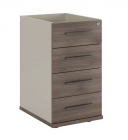 Тумба приставная без топа 4 ящика POINTEX New Line NLN36330531 Дуб шамони темный