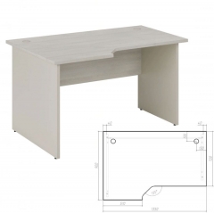 Стол эргономичный левый POINTEX New Line NLN36315321 Дуб шамони светлый