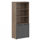 Шкаф с 2-мя комплектами глухих малых дверей Skyland MORRIS TREND MHC 85.4 Антрацит/Кария Пальмира