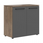 Шкаф с глухими средними дверьми Skyland MORRIS TREND MMC 85.1 Антрацит/Кария Пальмира