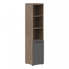 Шкаф колонка комбинированая Skyland MORRIS TREND MHC 42.2 Антрацит/Кария Пальмира