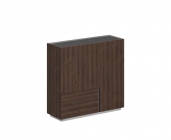 Шкаф Норден Oliver OL-20-17.OS.OS.GN.L Оникс серый/гикори натуральный