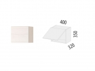 Антресоль с системой плавного закрывания Витра Графит 74.105 Сосна Астрид /Ваниль