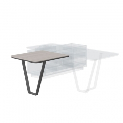 Брифинг-приставка Skyland Line СФ-573409.1 Дуб серый Черный графит