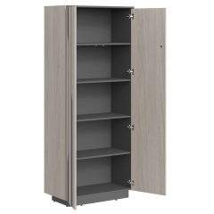 Шкаф высокий Skyland Line СФ-574204 Дуб серый Черный графит