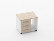 Тумба подкатная с нишей Персона Грата Deka 9.05.02Пр Туя/Белый