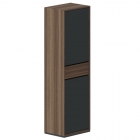 Шкаф высокий 1-секционный Норден QUARTZ QZ.0302.BW.GF.L левый