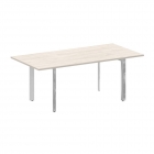 Стол переговорный на П-образном м/к Рива ONIX DIRECT LUX M-O.MP-PRG-19 Денвер светлый