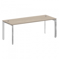 Стол рабочий руководителя на П-образном м/к Рива ONIX DIRECT LUX M-O.MP-SRR-6.8 Тиквуд светлый