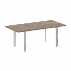 Стол переговорный на П-образном м/к Рива ONIX DIRECT LUX M-O.MP-PRG-19 Тиквуд темный