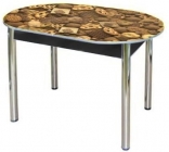 Стол обеденный Форт Овальный фп Печенье ЛДСП Венге