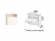 Шкаф над вытяжкой с системой плавного закрывания Витра Тиффани 19.13.1