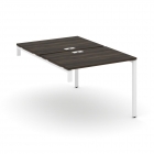 Двойной стол-надставка на опорную тумбу Рива CONCEPT CN.DSN-001 Дуб Мали Белый