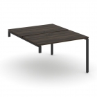 Двойной стол-надставка на опорную тумбу Рива CONCEPT CN.DSN-002 Дуб Мали Черный