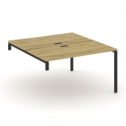 Двойной стол-надставка на опорную тумбу Рива CONCEPT CN.DSN-003 Кобо Антрацит