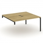 Двойной стол-надставка на опорную тумбу Рива CONCEPT CN.DSN-004 Кобо Антрацит