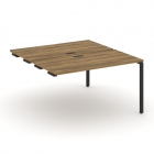 Двойной стол-приставка к опорным тумбам/шкафам Рива CONCEPT CN.DSPR-003 Сандал Янтарный Черный