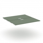 Двойной стол-приставка к двум опорным тумбам/шкафам Рива CONCEPT CN.DSPR-005 Кобо Белый