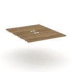 Двойной стол-приставка к двум опорным тумбам/шкафам Рива CONCEPT CN.DSPR-006 Сандал Янтарный Белый