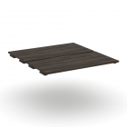 Двойной стол-приставка к двум опорным тумбам/шкафам Рива CONCEPT CN.DSPR-007 Дуб Мали Черный