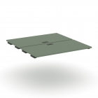 Двойной стол-приставка к двум опорным тумбам/шкафам Рива CONCEPT CN.DSPR-008 Кобо Антрацит