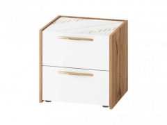Тумба прикроватная Витра Монако 903.07 Дуб Вотан / Белый шпон / Альпийский белый