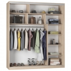 Шкаф-купе Аларти B-220х200х60-1ДСС-Белый-D10D10D10