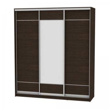 Шкаф-купе Аларти B-220х200х60-1Венге-D7D8D7