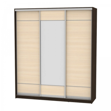 Шкаф-купе Аларти B-220х200х60-1Венге-ДМ-D7D8D7