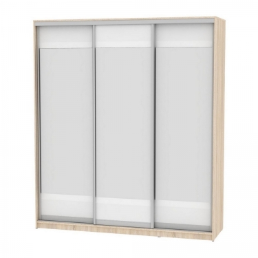 Шкаф-купе Аларти B-220х200х60-2ДСС-Белый-D10D10D10