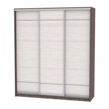 Шкаф-купе Аларти B-220х200х60-3ЯАТ-ЯАС-D7D7D7