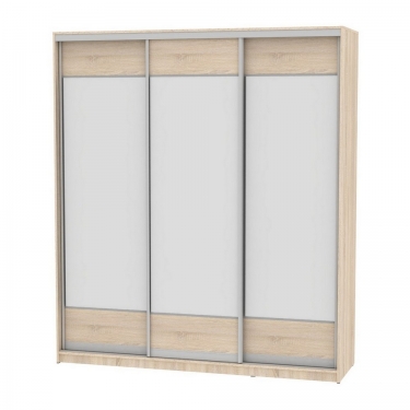 Шкаф-купе Аларти B-220х200х60-3ДСС-D8D8D8