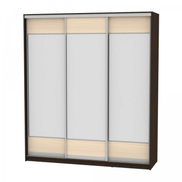 Шкаф-купе Аларти B-220х200х60-3Венге-ДМ-D8D8D8