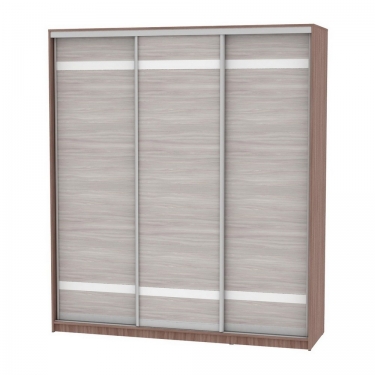 Шкаф-купе Аларти B-220х200х60-3ЯШТ-ЯШС-D9D9D9