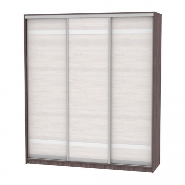 Шкаф-купе Аларти B-220х200х60-3ЯАТ-ЯАС-D9D9D9