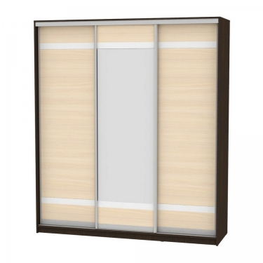 Шкаф-купе Аларти B-220х200х60-3Венге-ДМ-D9D10D9