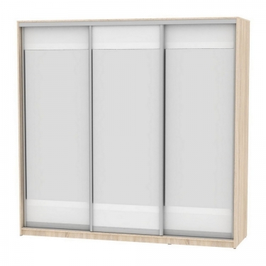 Шкаф-купе Аларти B-220х235х60-1ДСС-Белый-D10D10D10