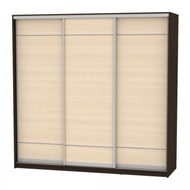 Шкаф-купе Аларти B-220х235х60-2Венге-ДМ-D7D7D7