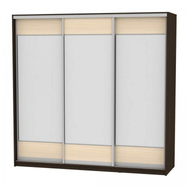 Шкаф-купе Аларти B-220х235х60-2Венге-ДМ-D8D8D8