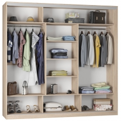 Шкаф-купе Аларти B-220х235х60-2ЯШС-D7D8D7