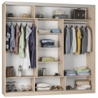 Шкаф-купе Аларти B-220х235х60-2Венге-ДМ-D7D8D7