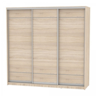 Шкаф-купе Аларти B-220х235х60-3ДСС-D7D7D7