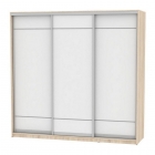 Шкаф-купе Аларти B-220х235х60-3ДСС-Белый-D7D7D7