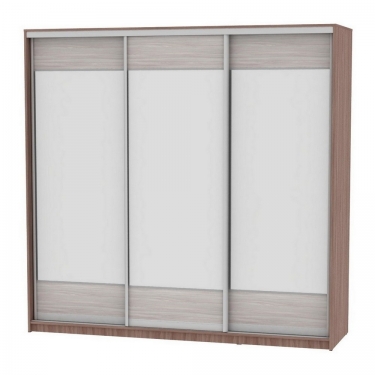 Шкаф-купе Аларти B-220х235х60-3ЯШТ-ЯШС-D8D8D8