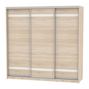 Шкаф-купе Аларти B-220х235х60-3ДСС-D9D9D9